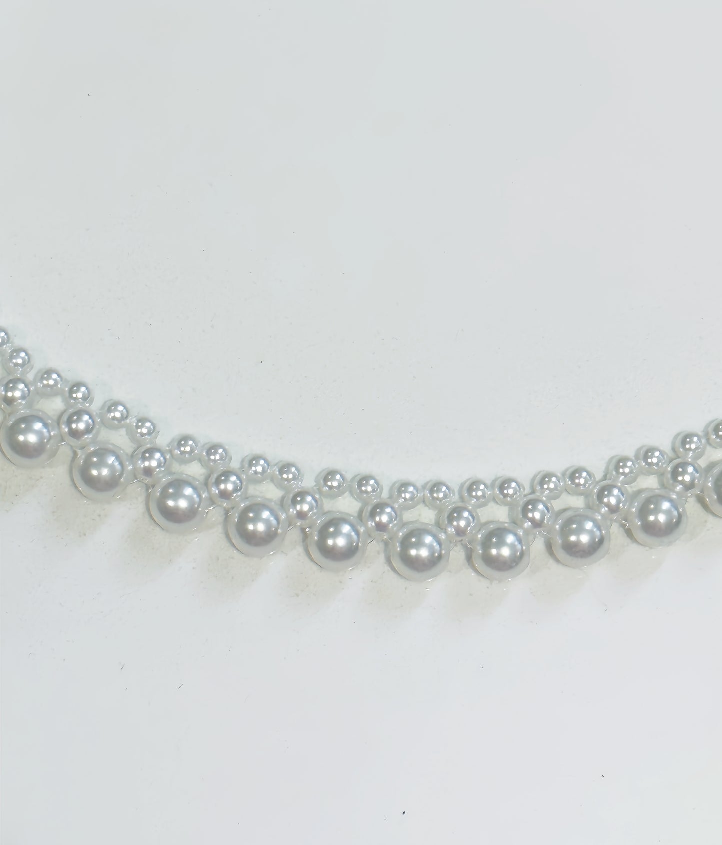 100% handmade white pearl choker for women free shipping